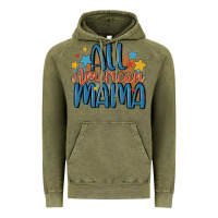 Vintage Olive all american mama Vintage Hoodie - MaliasSmallBusiness