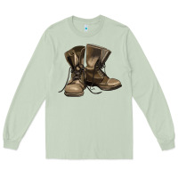 Matcha soldier veteran boots Long Sleeve Tee - MaliasSmallBusiness