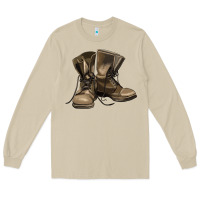 Mushroom soldier veteran boots Long Sleeve Tee - MaliasSmallBusiness