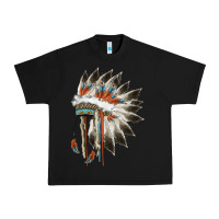 Black indian headress Urban Heavy Tee - AdoDesignShop