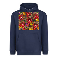 Navy mardi gras crawfish Heavyweight Hoodie - CowGirlArtShop