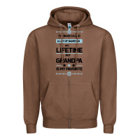 Chestnut I VE BEEN CALLED GRANDPA -may favorite grandpa Zipper Hoodie - Bettercallsaul