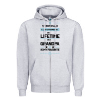 Heather Grey I VE BEEN CALLED GRANDPA -may favorite grandpa Zipper Hoodie - Bettercallsaul