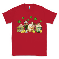 Red patricks day coffee Classic Tee - MaliasSmallBusiness