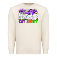 Sandshell cat sheet ghost cats halloween Premium Sweatshirt - CowGirlArtShop