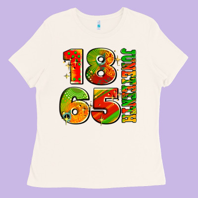 1865 Juneteenth Ladies Tee Designed By Adodesignshop