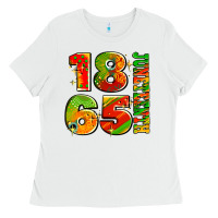 White 1865 juneteenth Ladies Tee - AdoDesignShop