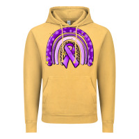 Vintage Mustard awerenes ribbon  rainbow Vintage Hoodie - MaliasSmallBusiness