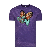 Cloud Purple western love hearts Vintage Tee - MaliasSmallBusiness