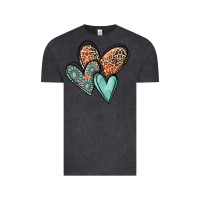 Vintage Black western love hearts Vintage Tee - MaliasSmallBusiness