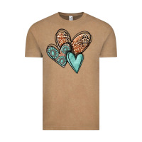 Vintage Coffee western love hearts Vintage Tee - MaliasSmallBusiness