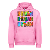 Fuchsia Pink Human Pride Lgbt Urban Hoodie - BundleAndBundleShop