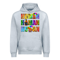 Heather Grey Human Pride Lgbt Urban Hoodie - BundleAndBundleShop