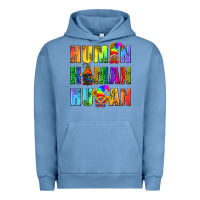 Pigment Pebble Blue Human Pride Lgbt Urban Hoodie - BundleAndBundleShop