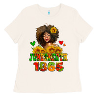 Bone afro woman juneteenth 1865 Ladies Tee - AdoDesignShop