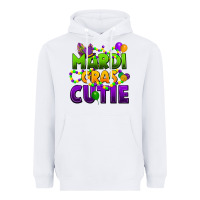 White mardi gras cutie Heavyweight Hoodie - CowGirlArtShop