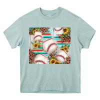 Arona baseball leopard sunflower Heavy Core Tee - JahusDesignShop