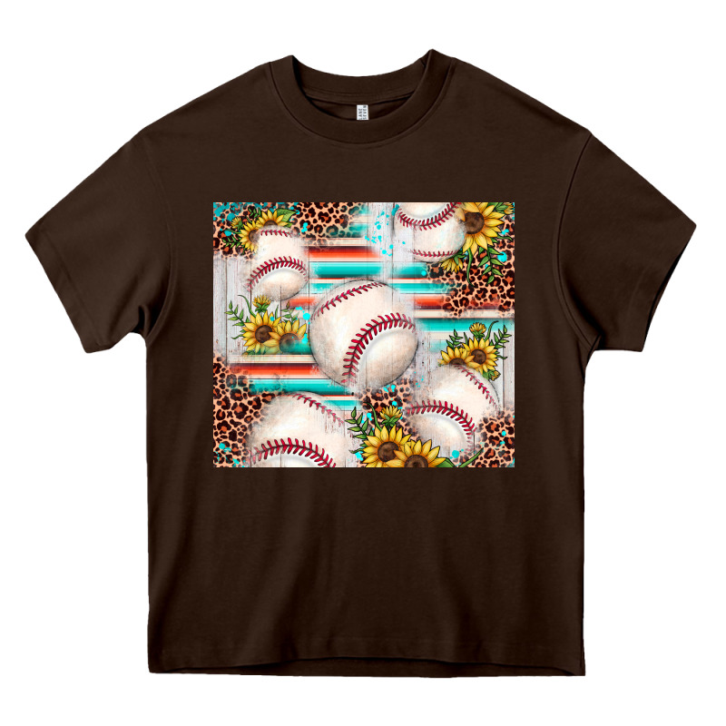 Baseball Leopard Sunflower Heavy Core Tee by JahusDesignShop | Teevron