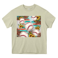 Mossy baseball leopard sunflower Heavy Core Tee - JahusDesignShop