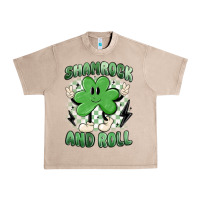 French Oak shamrock and roll Urban Heavy Tee - MaliasSmallBusiness