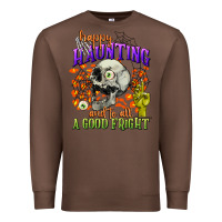 Chestnut happy haunting and to all a good fright Premium Sweatshirt - CowGirlArtShop