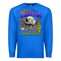True Royal happy haunting and to all a good fright Premium Sweatshirt - CowGirlArtShop