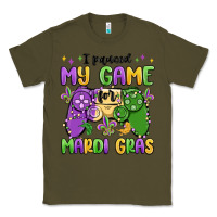 Army Green i paused my game for mardi gras Classic Tee - MaliasSmallBusiness