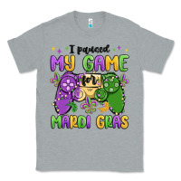 Heather Grey i paused my game for mardi gras Classic Tee - MaliasSmallBusiness