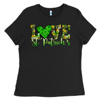 Black love st patrick s heart Ladies Tee - JahusDesignShop