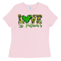 Bubblegum Pink love st patrick s heart Ladies Tee - JahusDesignShop