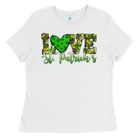 White love st patrick s heart Ladies Tee - JahusDesignShop