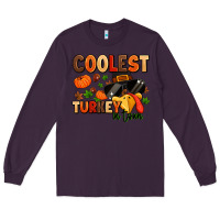 Plum coolest turkey in town Long Sleeve Tee - MaliasSmallBusiness