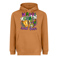 Meerkat mardi gras and beer Heavyweight Hoodie - CowGirlArtShop