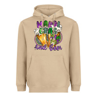Mushroom mardi gras and beer Heavyweight Hoodie - CowGirlArtShop
