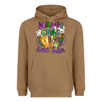 Toasted Coconut mardi gras and beer Heavyweight Hoodie - CowGirlArtShop