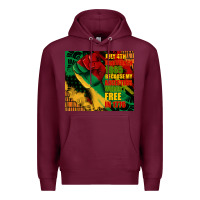 Burgundy juneteenth 1865 because my ancestors werent free in 1776 tumbler Premium Hoodie - CowGirlArtShop