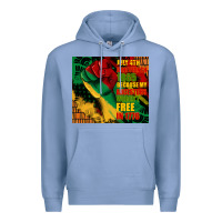 Colony Blue juneteenth 1865 because my ancestors werent free in 1776 tumbler Premium Hoodie - CowGirlArtShop