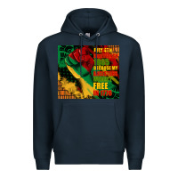 Navy juneteenth 1865 because my ancestors werent free in 1776 tumbler Premium Hoodie - CowGirlArtShop