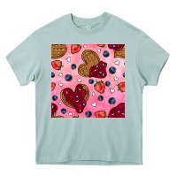 Arona valentines day waffles seamless pattern Heavy Core Tee - BundleAndBundleShop