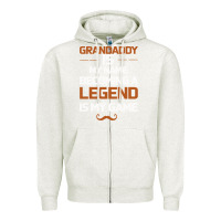 Oatmeal Heather Grandaddy Is My Name Becoming A Legend Is My Game Zipper Hoodie - Bettercallsaul