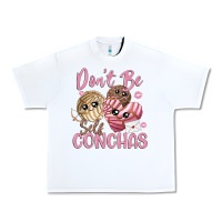 White don't be self conchas Urban Heavy Tee - MaliasSmallBusiness