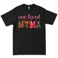 Highland Cow One Loved Mama Premium Tee | Teevron