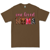 Cacao highland cow one loved mama Premium Tee - JahusDesignShop