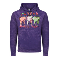 Cloud Purple happy easter dental Vintage Hoodie - RanaPortraitStore
