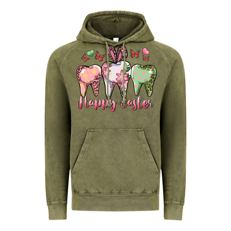 Happy Easter Dental Vintage Hoodie by RanaPortraitStore | Teevron