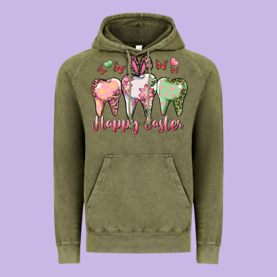 Happy Easter Dental Vintage Hoodie Designed By Ranaportraitstore