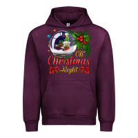 Mauve Wine oh christmas night snow globe Urban Hoodie - BundleAndBundleShop