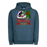 Pigment Midnight Navy oh christmas night snow globe Urban Hoodie - BundleAndBundleShop