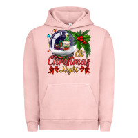 Pigment Salmon oh christmas night snow globe Urban Hoodie - BundleAndBundleShop