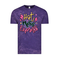 Cloud Purple hot mess express Vintage Tee - MaliasSmallBusiness
